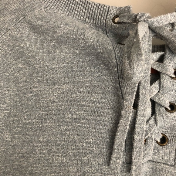 Lace Up Back Sweater - Picture 4 of 4